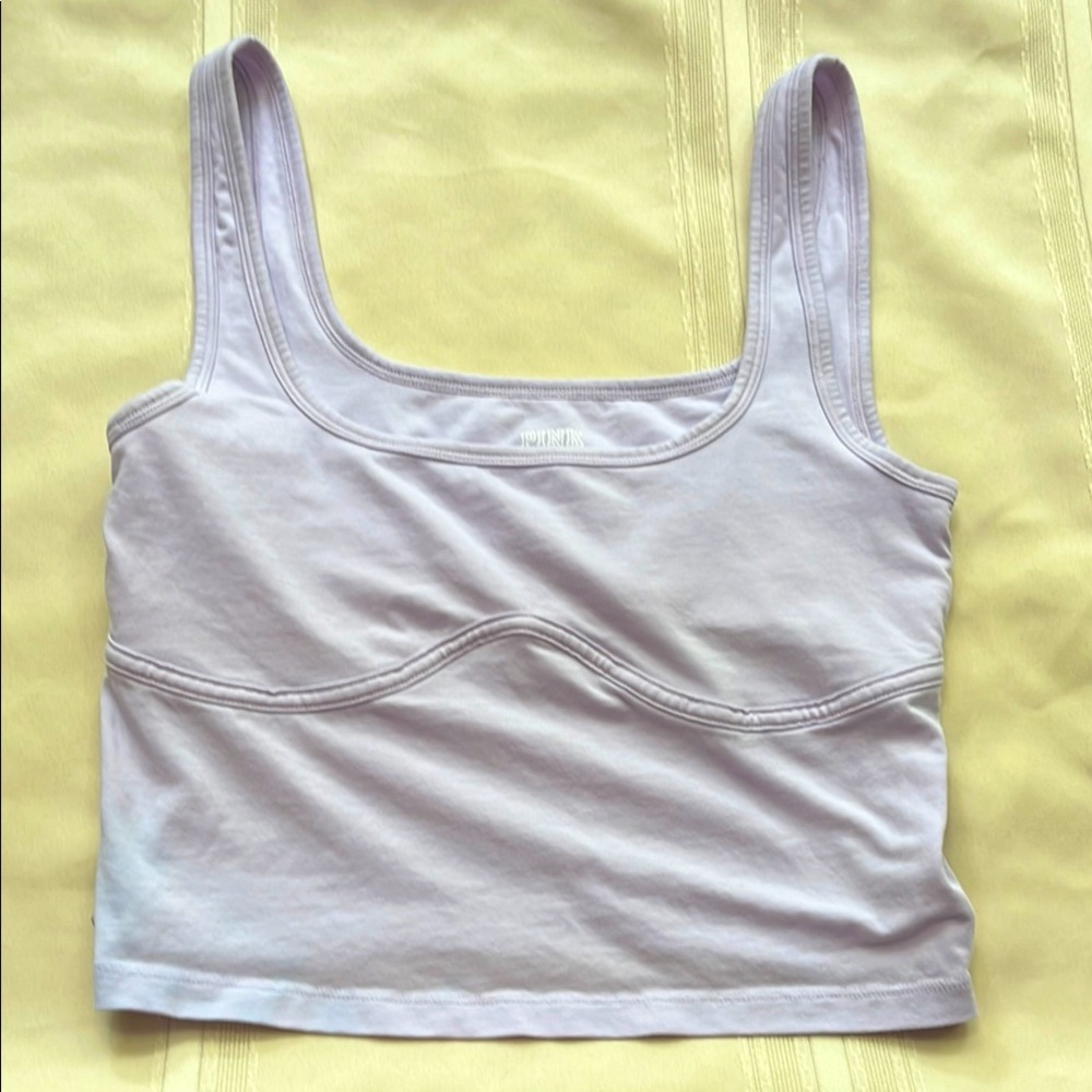 VS Pink lavender cropped thank like new condition bundle to save Sz small